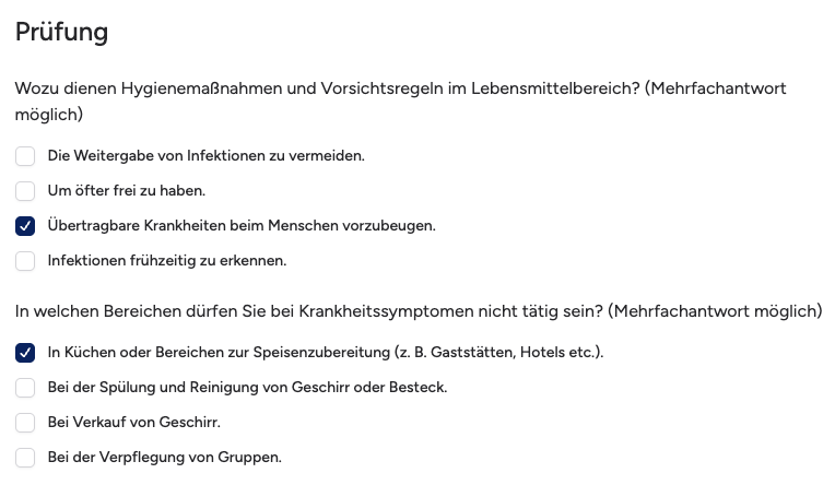 Belehrungsvideo Screenshot